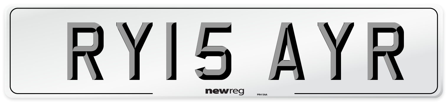 RY15 AYR Number Plate from New Reg